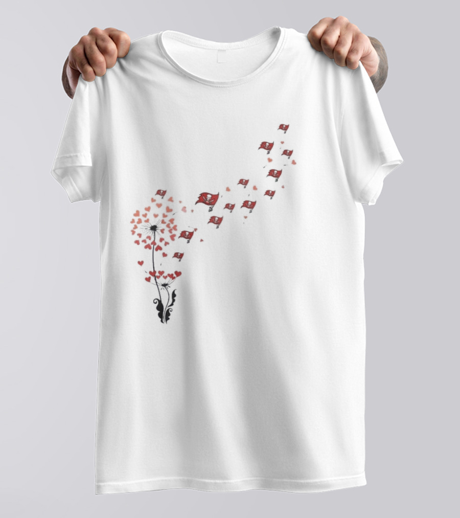 Tampa Bay Buccaneers Dandelion Blossoms Into Flags T-Shirt