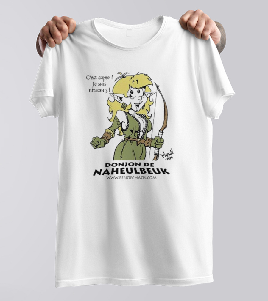 C’est Super Je Suis Niveau 3 Donjon De Naheulbeuk Pen Of Chaos Mage Elf Character T-Shirt