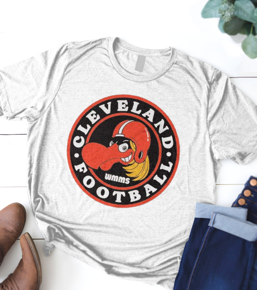 WMMS Cleveland Football 100.7 FM NFL Browns T-Shirt