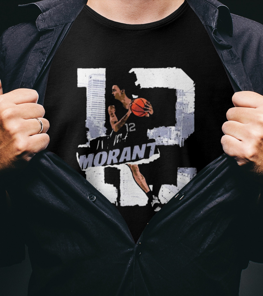Ja Morant Number 12 Memphis Basketball Player T-Shirt