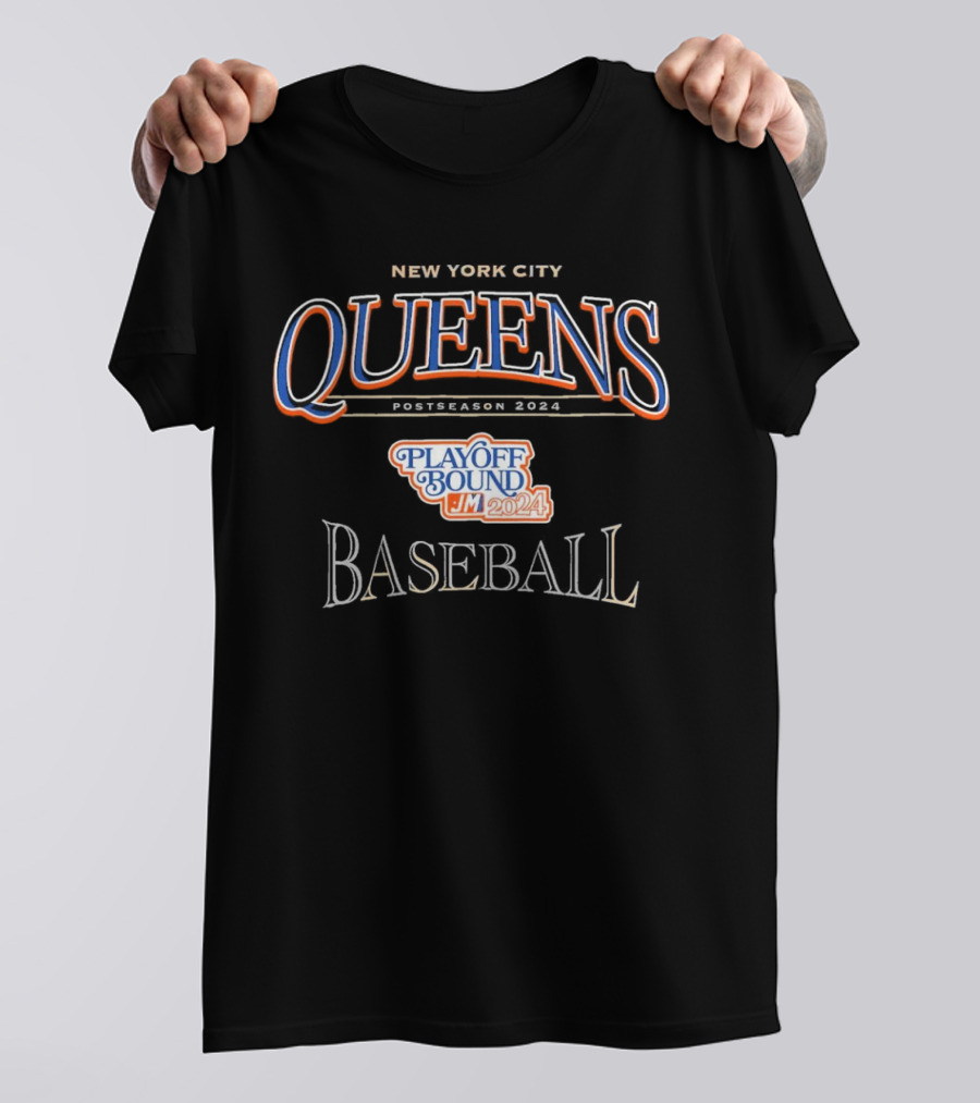 New York City Queens Baseball Playoff Bound Postseason October T-Shirt