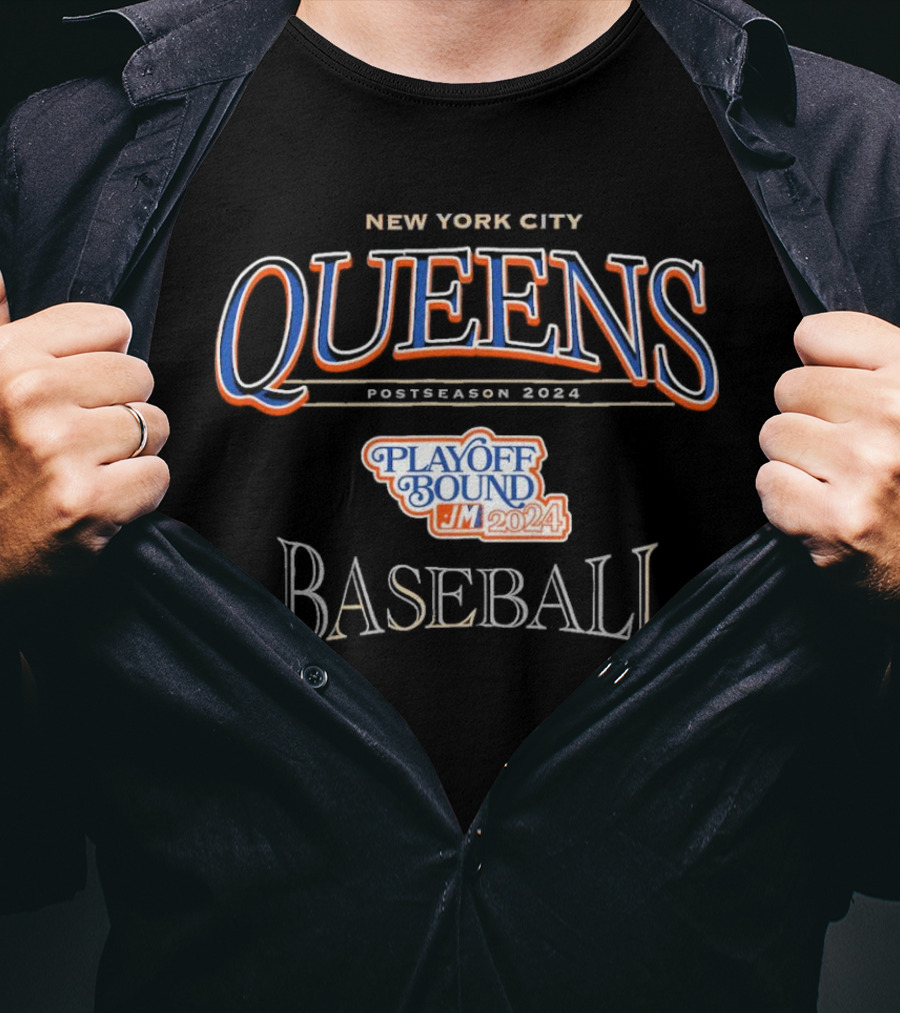 New York City Queens Baseball Playoff Bound Postseason October T-Shirt
