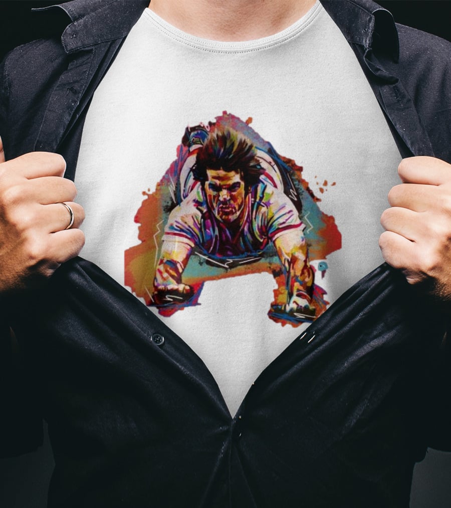 Pete Rose Sliding Action – Shawn Voelker T-Shirt