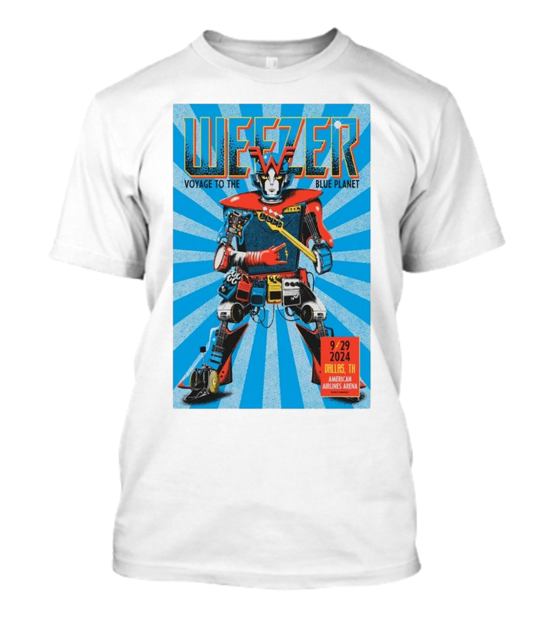 Weezer Voyage To The Blue Planet American Airlines Center Dallas TX September 29 T-Shirt