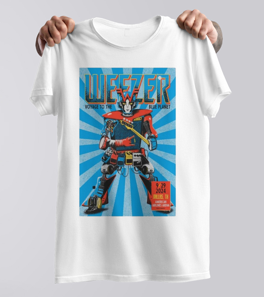 Weezer Voyage To The Blue Planet American Airlines Center Dallas TX September 29 T-Shirt