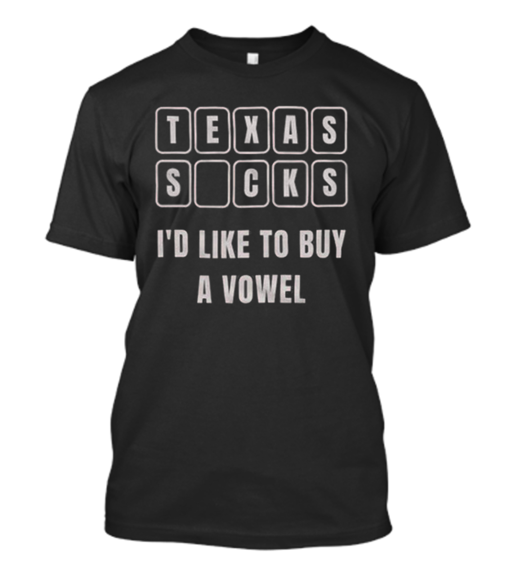 Texas Sucks I'd Like To Buy A Vowel For Sooners Fan T-Shirt