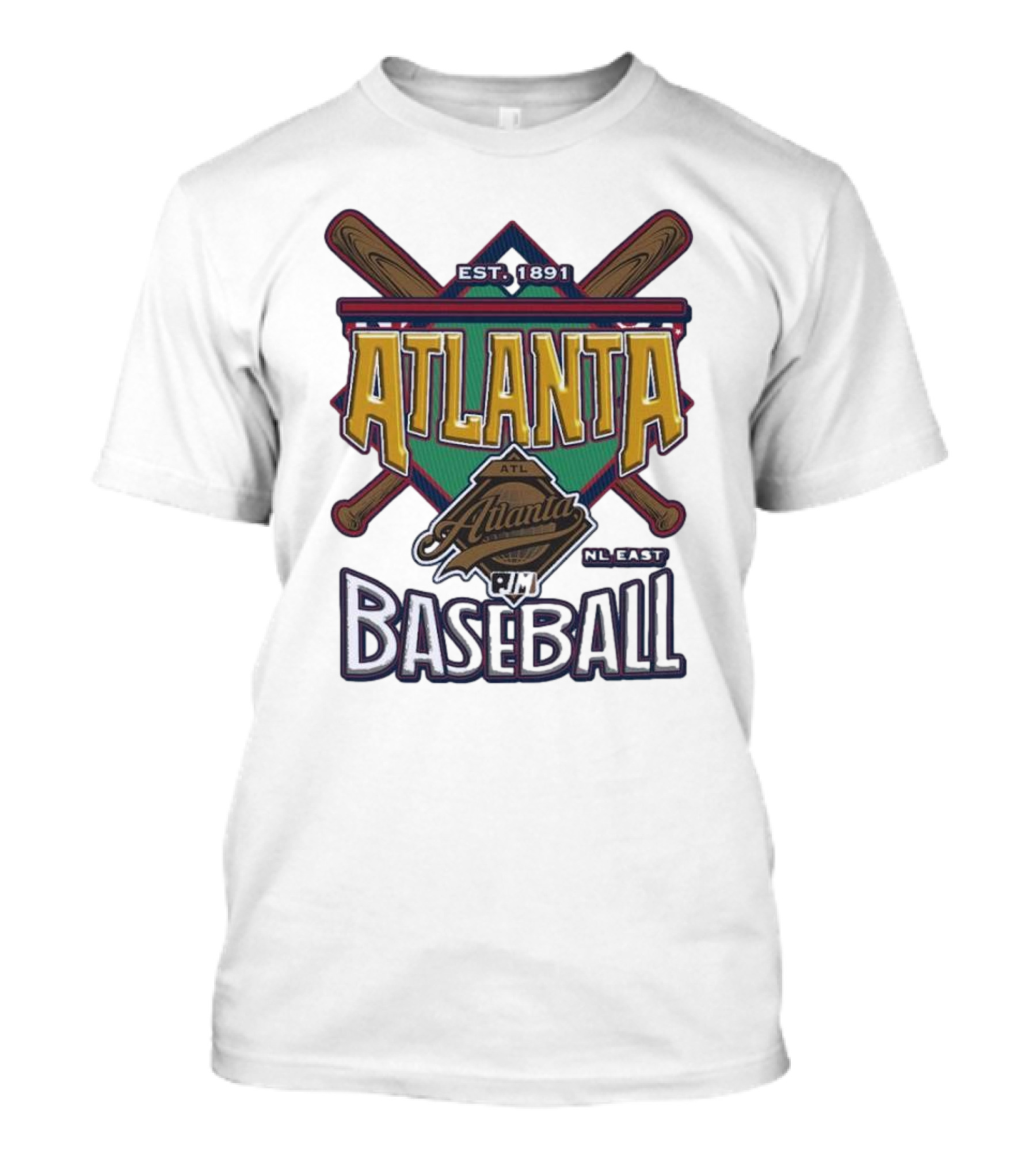 Atlanta Baseball EST 1891 NL East ATL T-Shirt