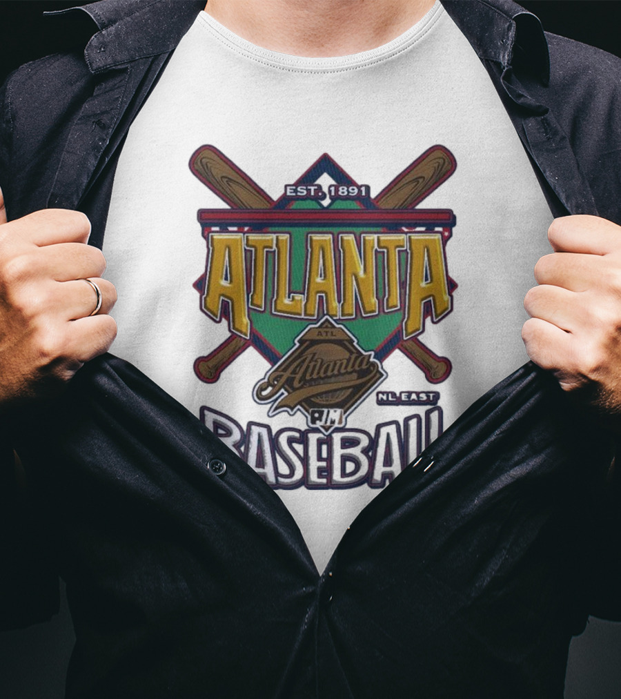 Atlanta Baseball EST 1891 NL East ATL T-Shirt