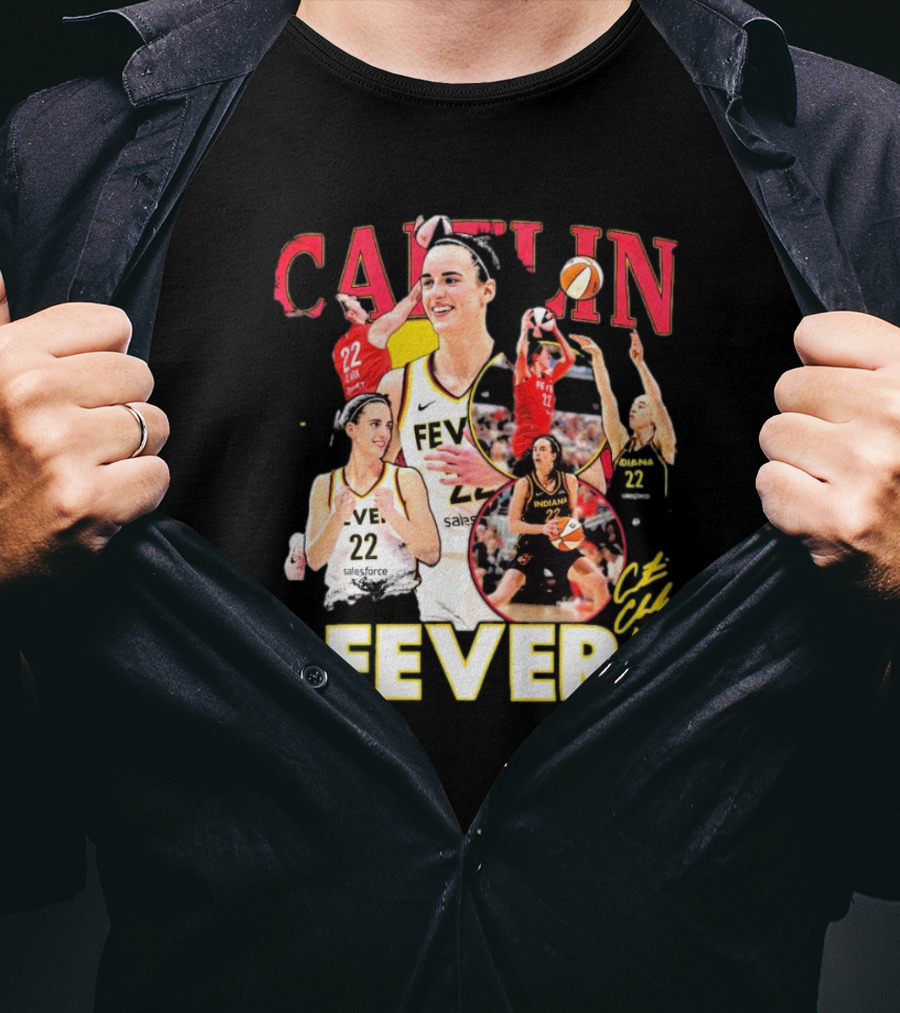 Caitlin Clark Fever WNBA Rookie Of The Year Indiana 22 Signature T-Shirt