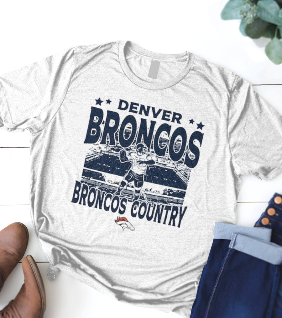 Denver Broncos Broncos Country Vintage Stadium Game Day Football T-Shirt