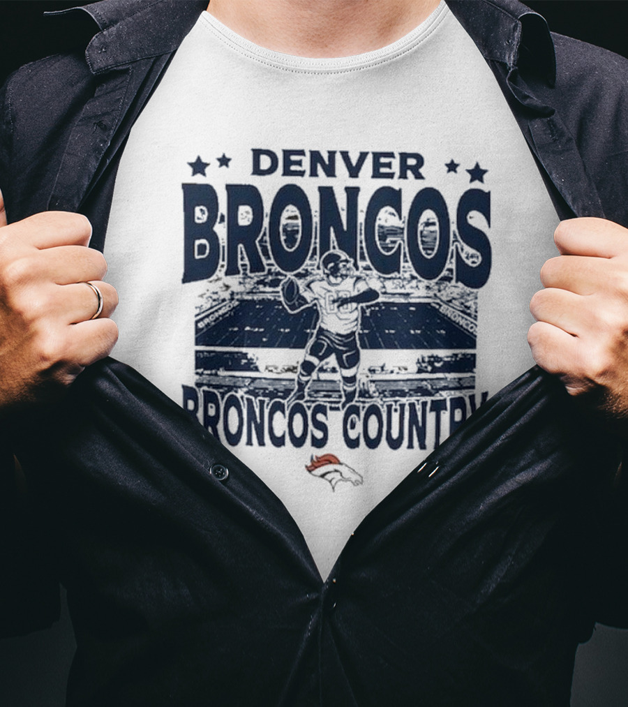 Denver Broncos Broncos Country Vintage Stadium Game Day Football T-Shirt