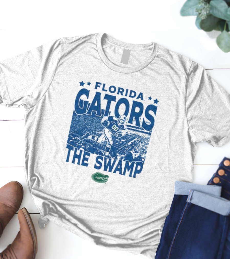 Florida Gators The Swamp Vintage Stadium Football Player Gameday T-Shirt