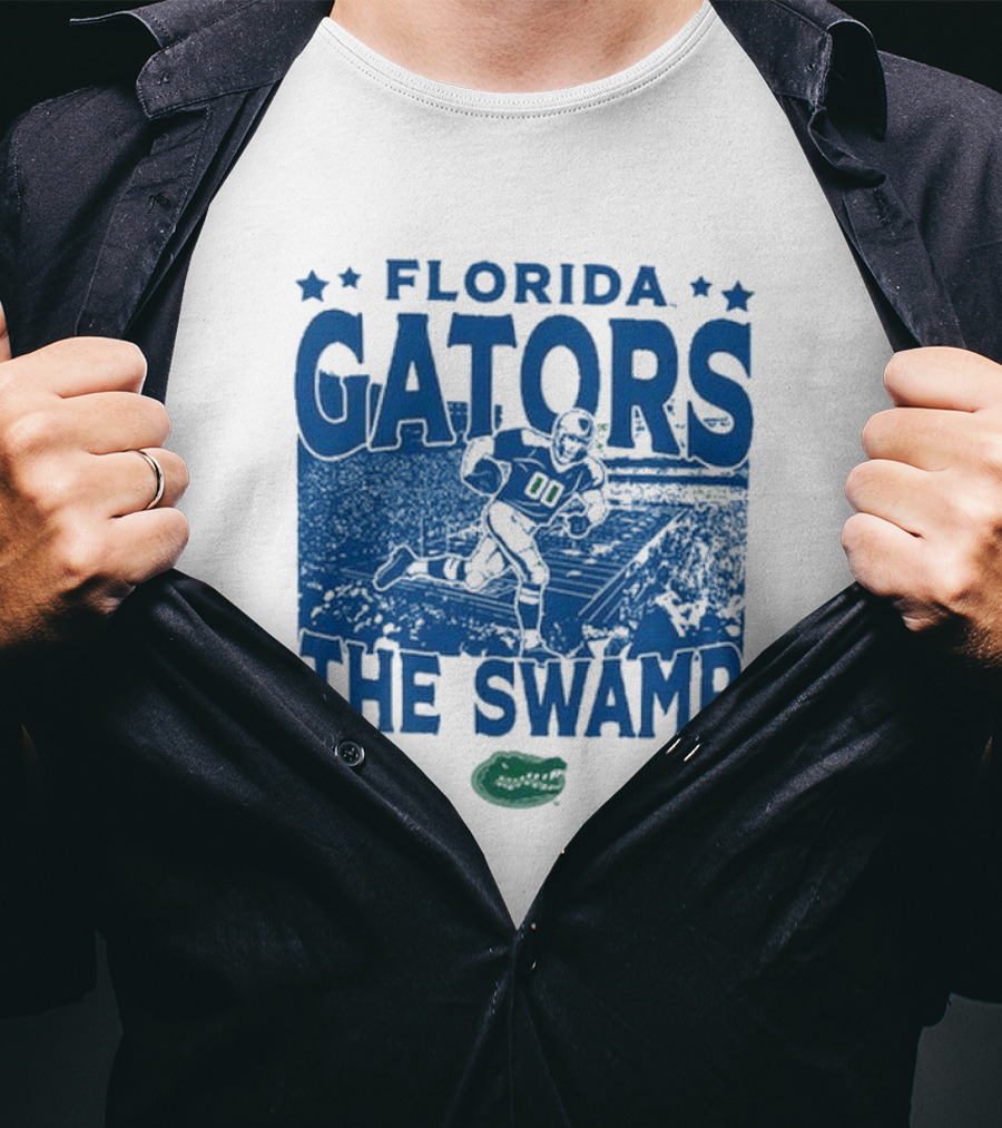 Florida Gators The Swamp Vintage Stadium Football Player Gameday T-Shirt
