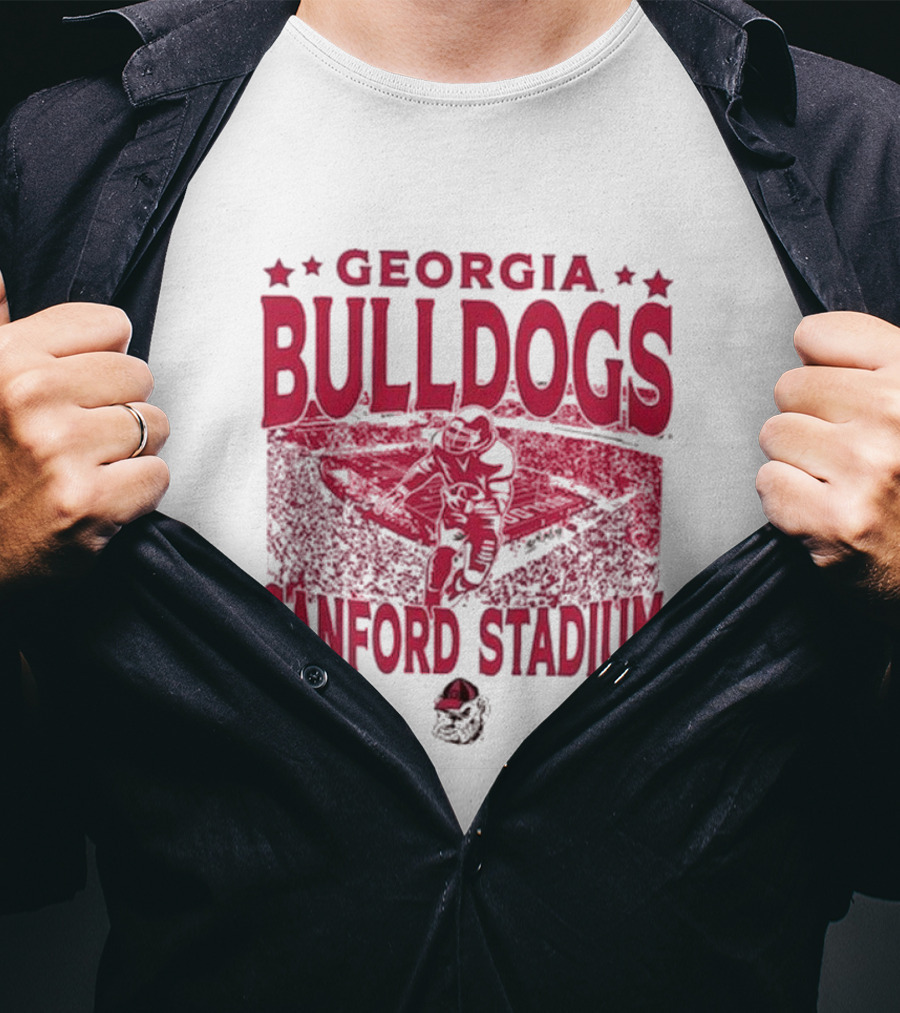 Georgia Bulldogs Sanford Stadium Vintage Gameday T-Shirt