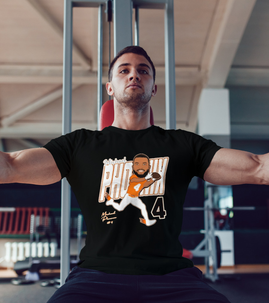 Michael Phoenix 4 Sam Houston Bearkats Football Caricature Signature T-Shirt