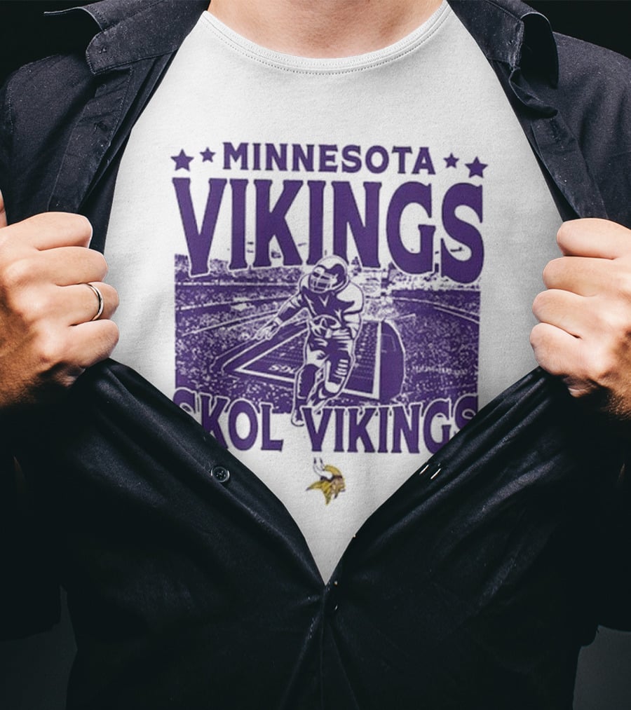 Minnesota Vikings Skol Vintage Stadium Gameday Vikings T-Shirt