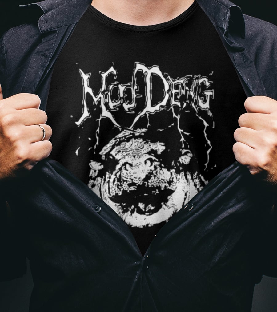 Moo Deng Metal Hippo With Electric Arcs T-Shirt