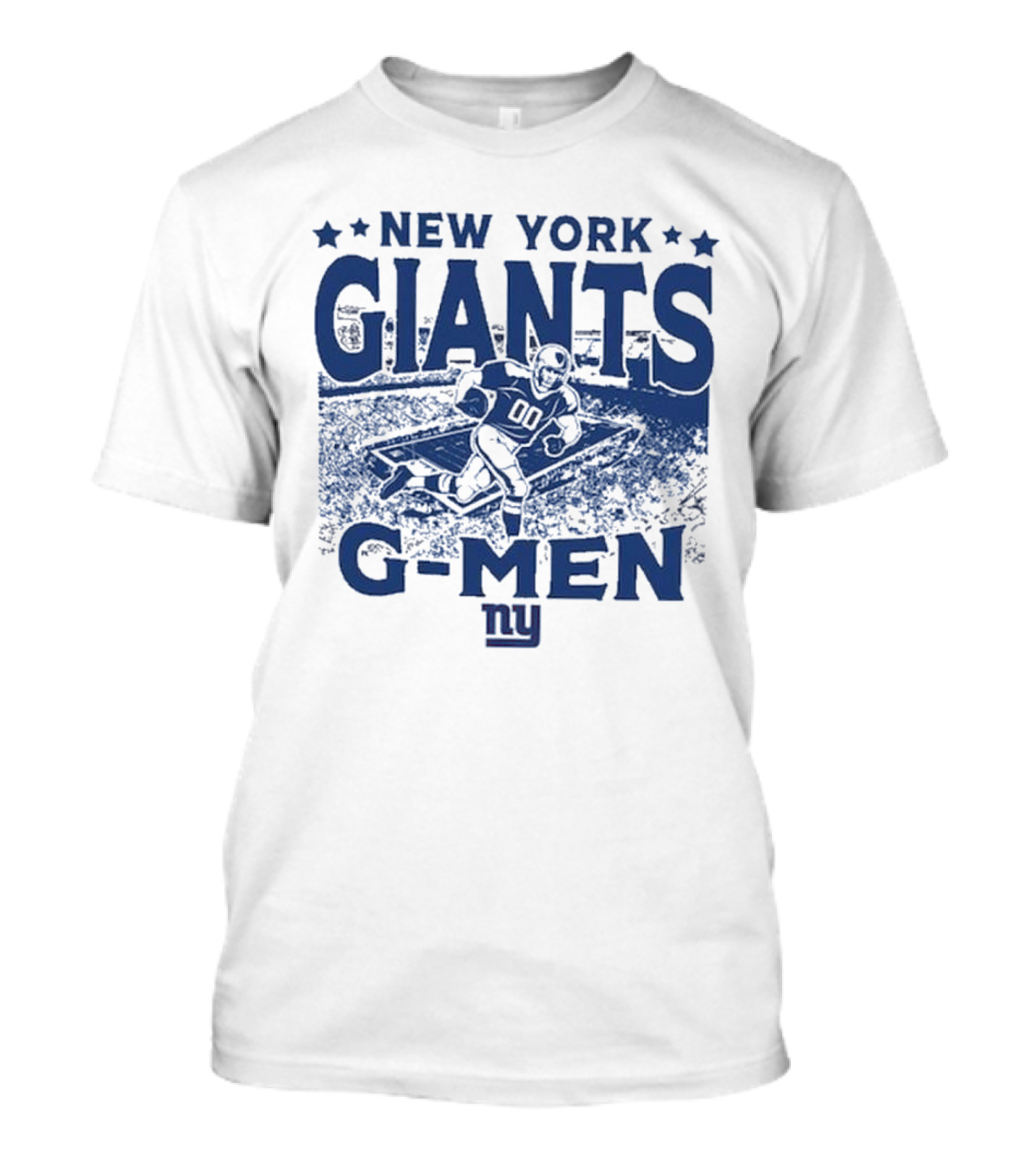 New York Giants Gameday G-Men Vintage Stadium Football T-Shirt