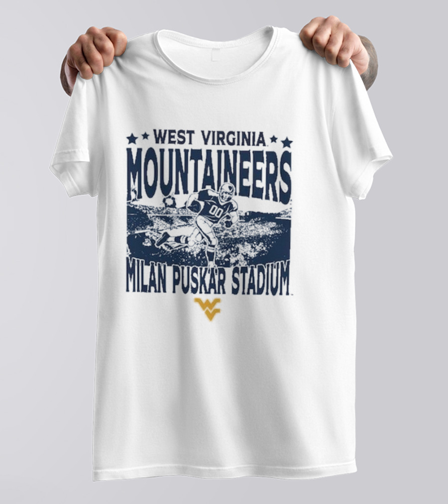 West Virginia Mountaineers Milan Puskar Stadium Vintage Gameday T-Shirt