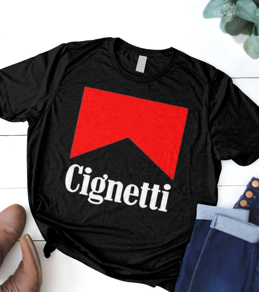 Cignetti Parody Logo Red Chevron T-Shirt