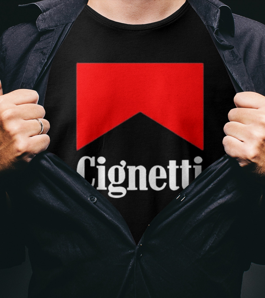 Cignetti Parody Logo Red Chevron T-Shirt