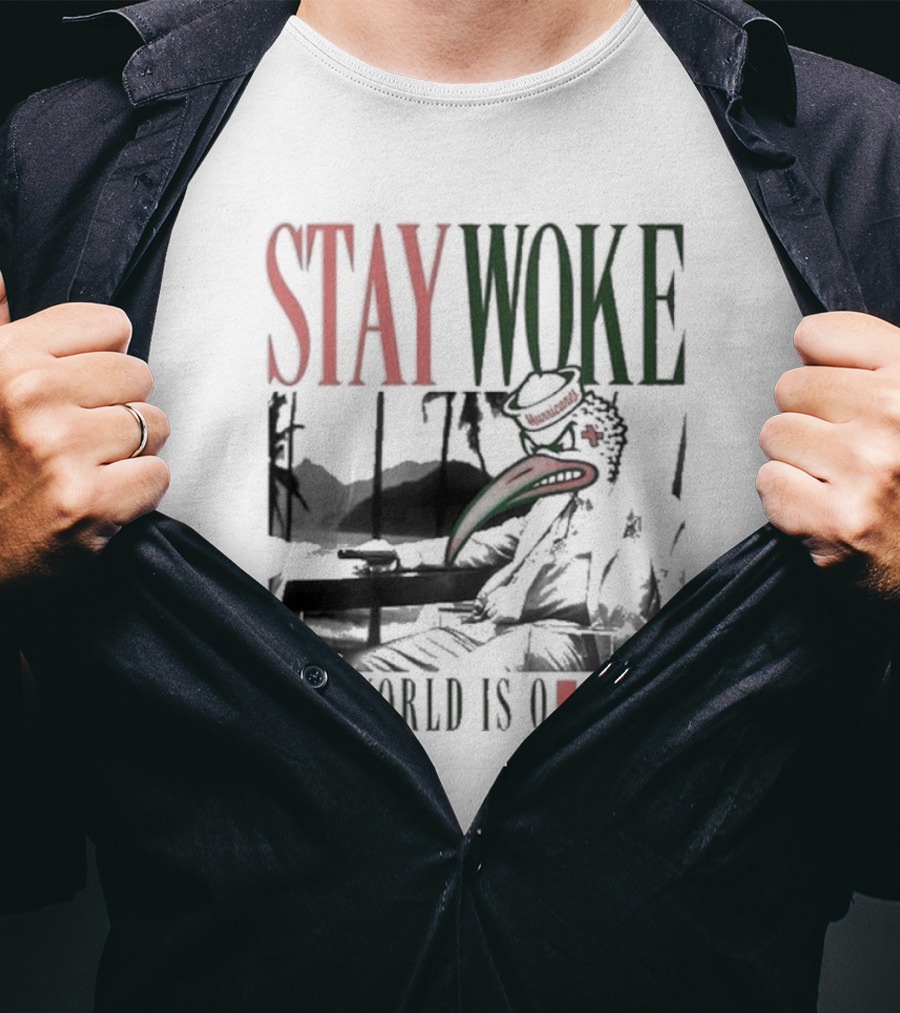 Stay Woke The World Is Ours Miami Hurricanes Vintage T-Shirt