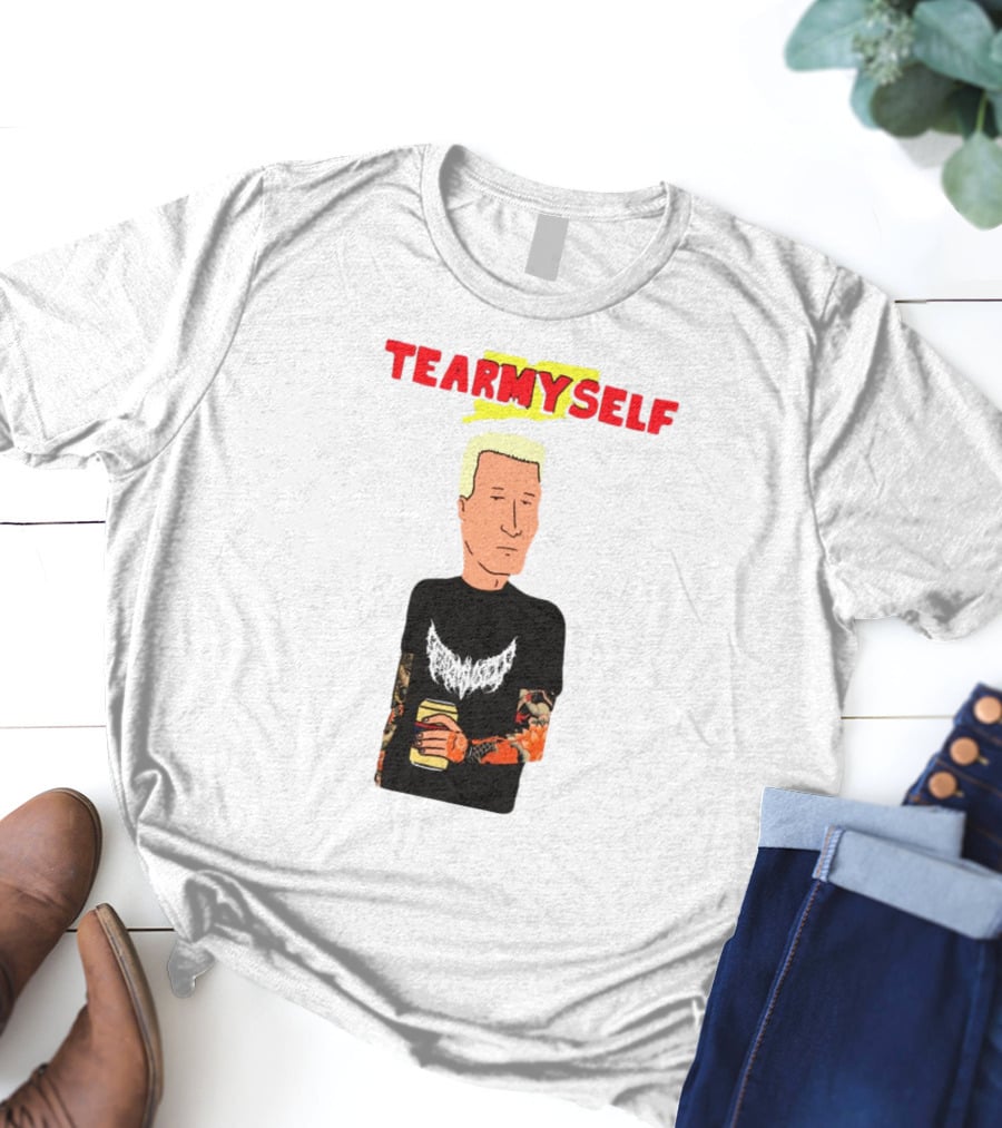 TEAR Myself Boomhauer Rick And Morty Crossover T-Shirt