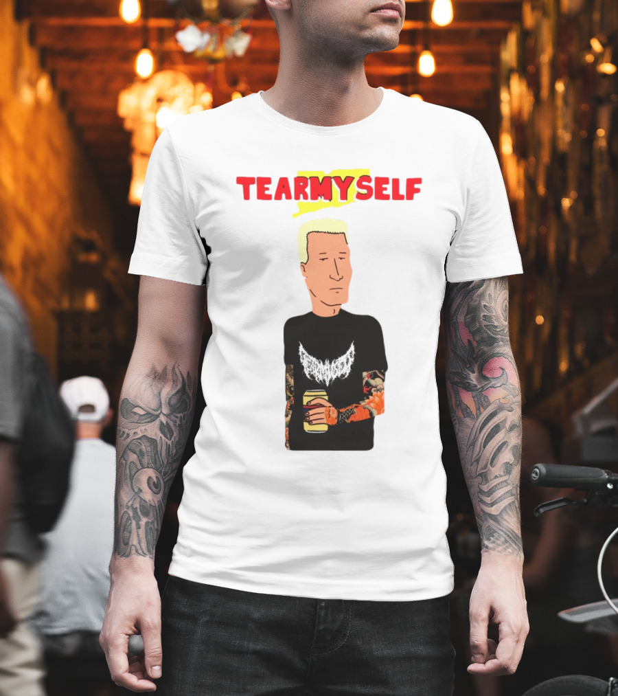 TEAR Myself Boomhauer Rick And Morty Crossover T-Shirt