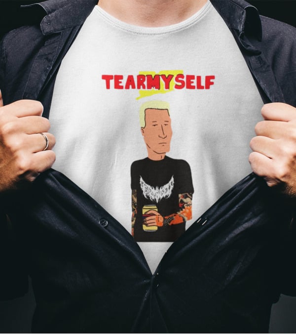 TEAR Myself Boomhauer Rick And Morty Crossover T-Shirt