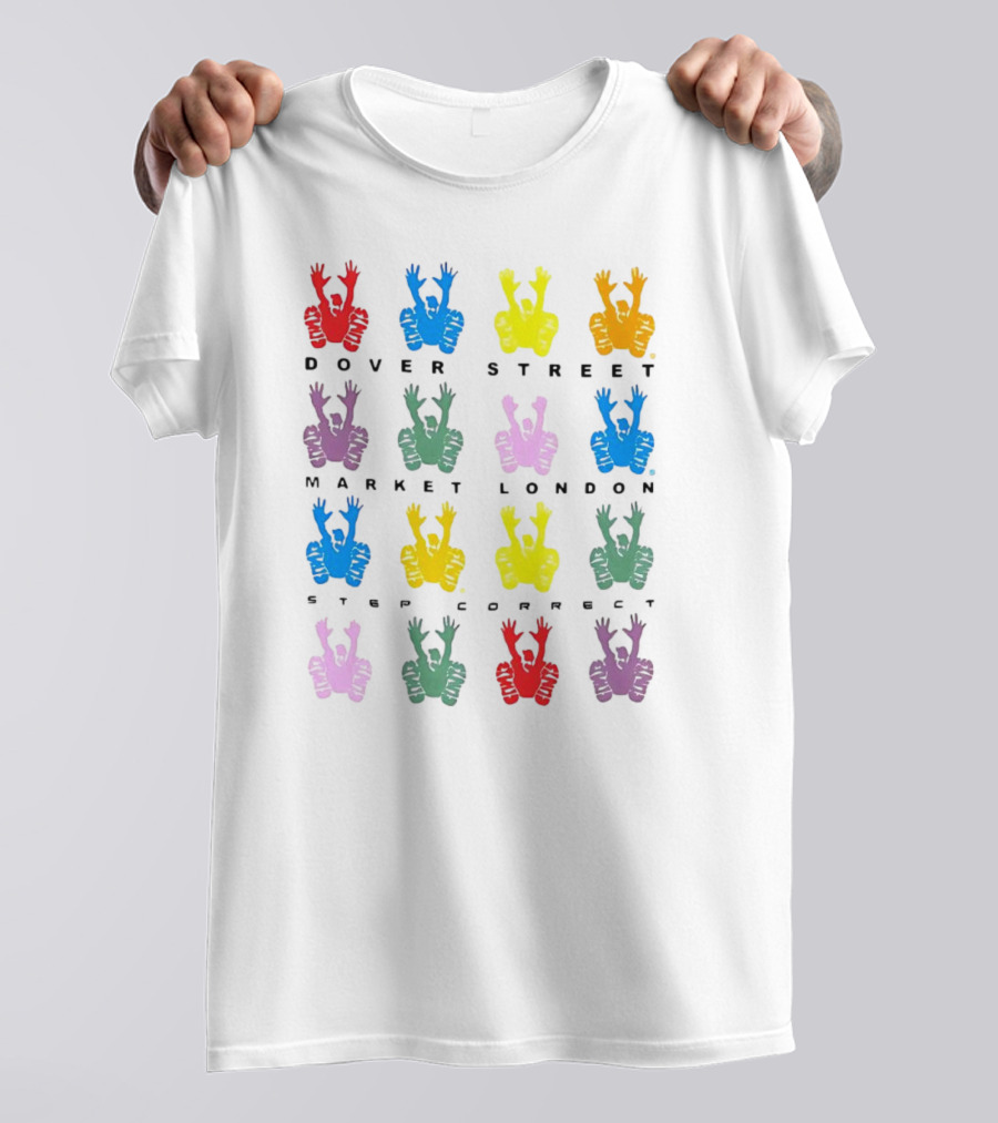 Dover Street Market London Clints DSM Correct Stencil Multicolor T-Shirt