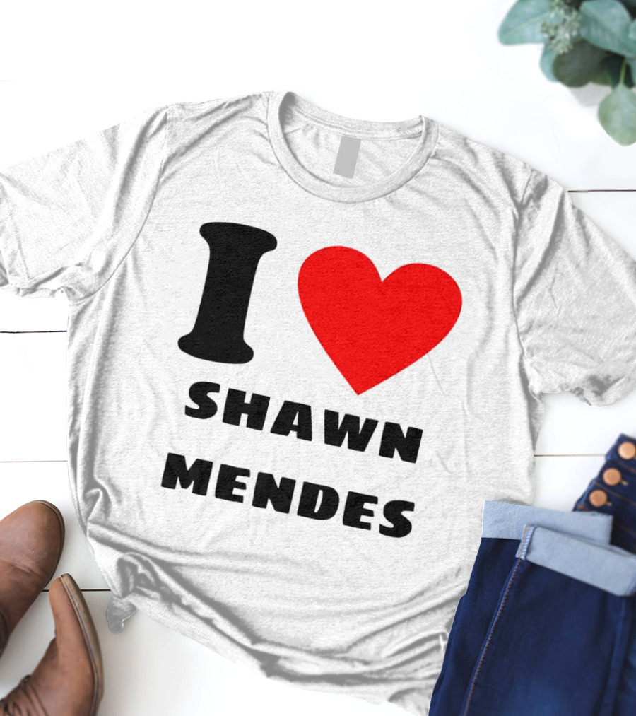 I Love Shawn Mendes Heart T-Shirt
