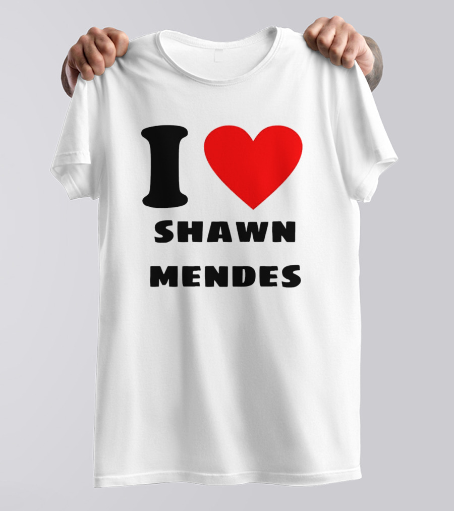 I Love Shawn Mendes Heart T-Shirt