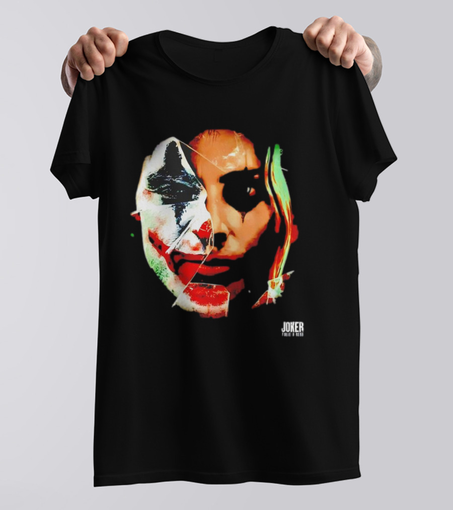 Joker Folie A Deux Fragmented Face Iconic Clown T-Shirt