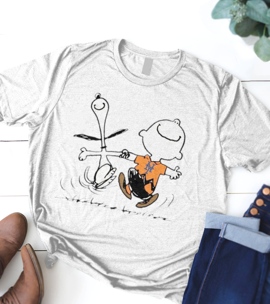MLB NLDS New York Mets 7-2 MetsWin Snoopy Charlie Brown T-Shirt