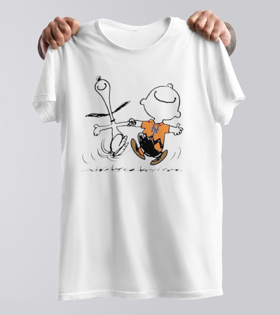 MLB NLDS New York Mets 7-2 MetsWin Snoopy Charlie Brown T-Shirt