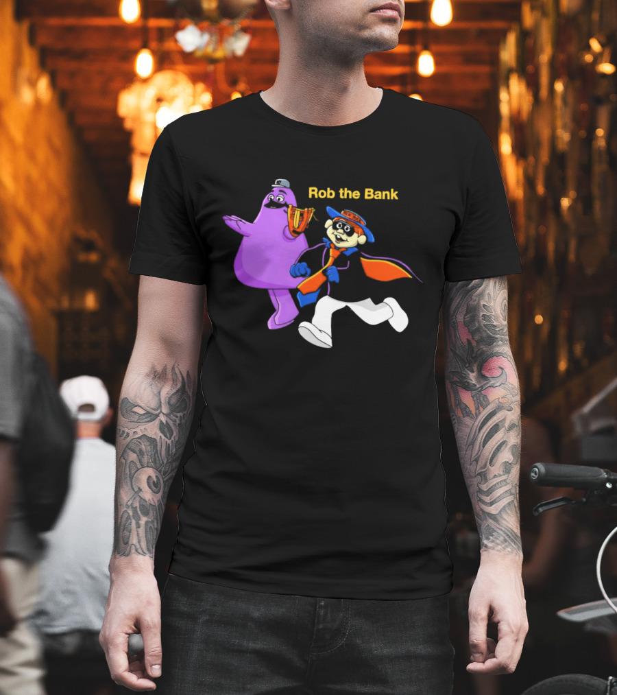 New York Mets Grimace Rob The Bank Hamburglar Duo T-Shirt