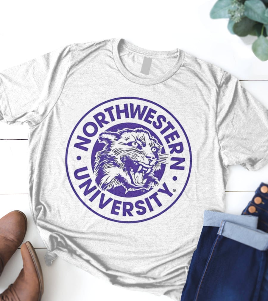 Northwestern University Vintage Wildcat Emblem T-Shirt