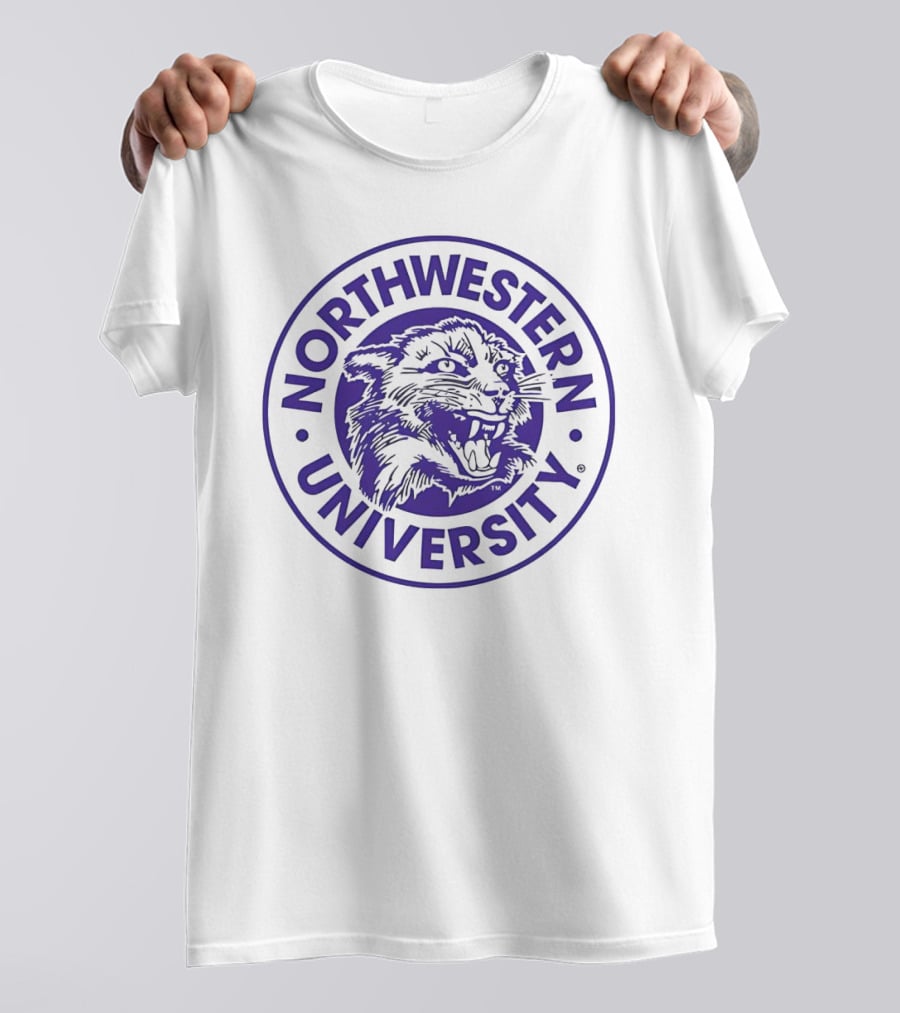 Northwestern University Vintage Wildcat Emblem T-Shirt