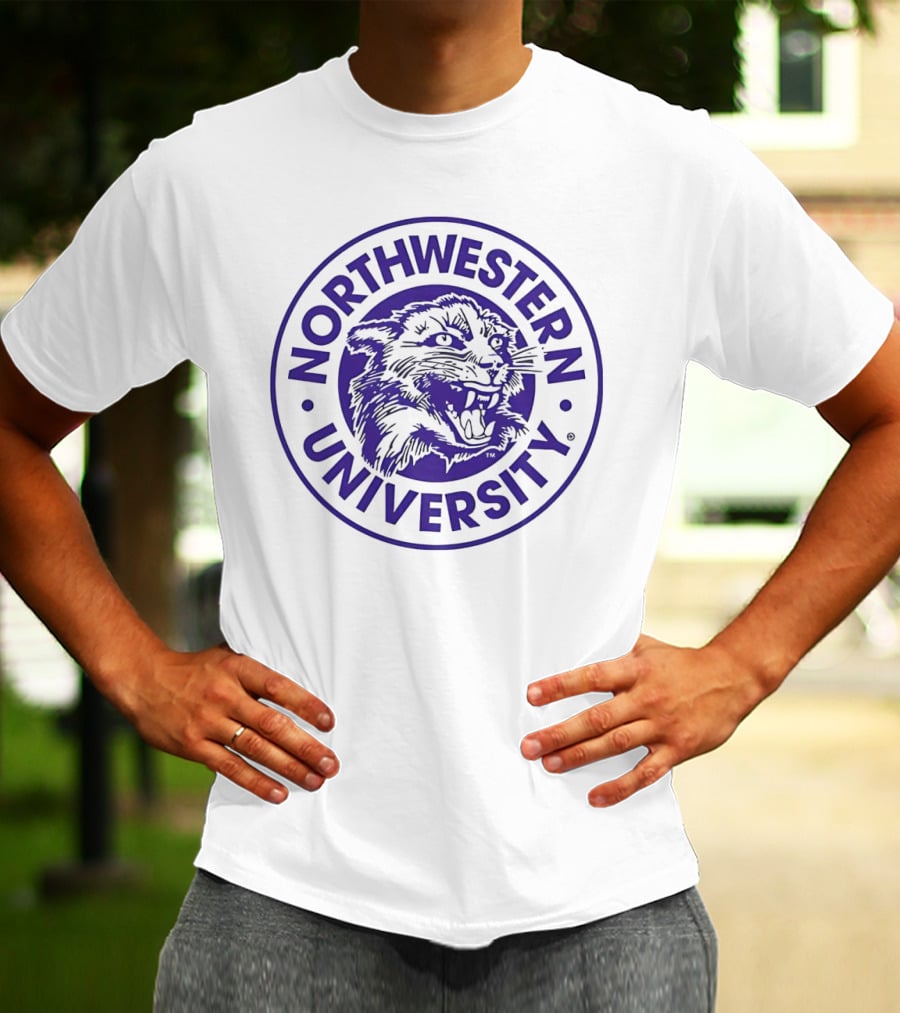 Northwestern University Vintage Wildcat Emblem T-Shirt