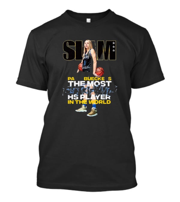 SLAM Cover Paige Bueckers The Most Electrifying HS Player In The World Basketball Star T-Shirt