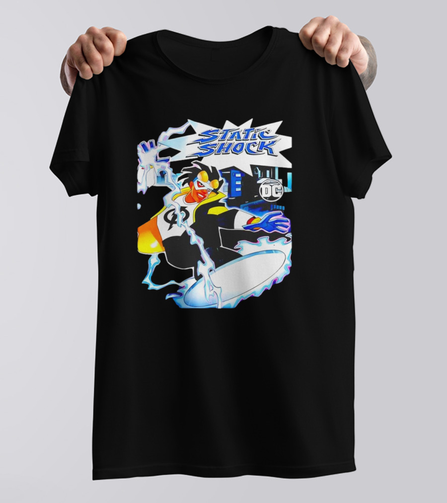 Static Shock DC Comics Electric Hero Iconic T-Shirt