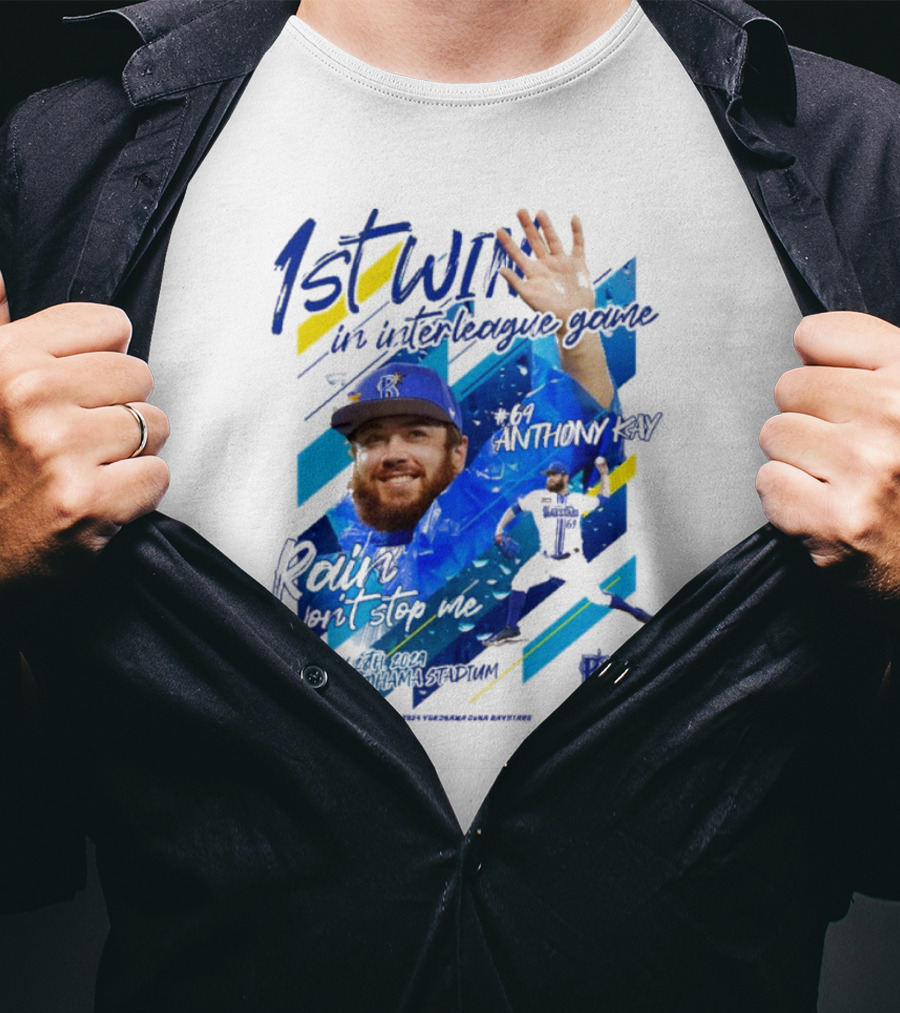 Anthony Kay 1st Win Interleague Game Rain Won’t Stop Me Victory T-Shirt