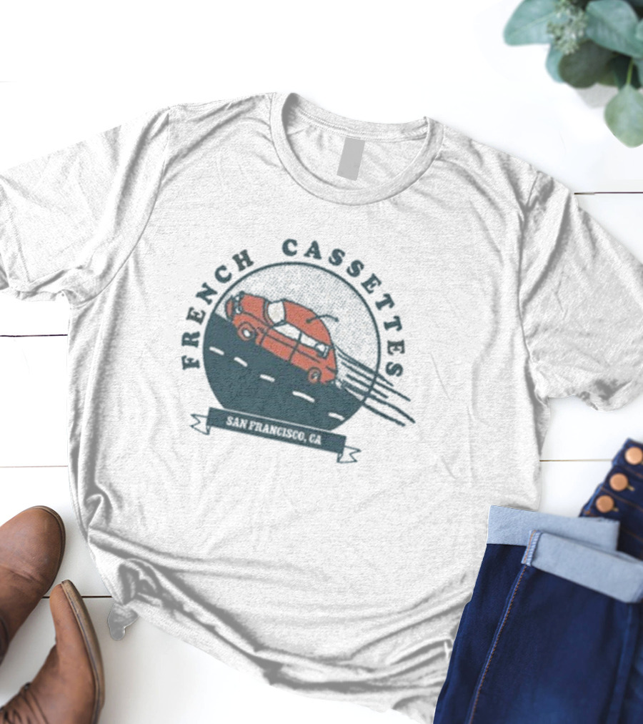 French Cassettes San Francisco CA Retro Van T-Shirt