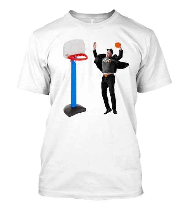 Lil’ Elon Musk Dunking On Basketball Hoop T-Shirt