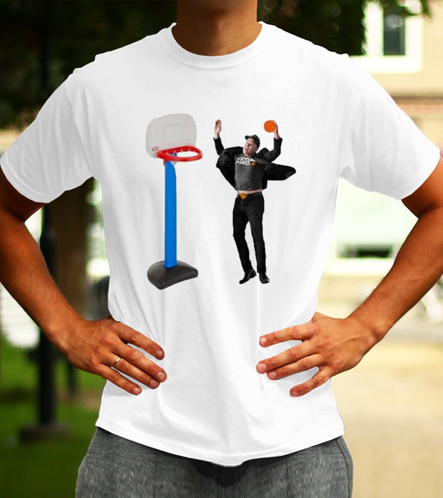 Lil’ Elon Musk Dunking On Basketball Hoop T-Shirt