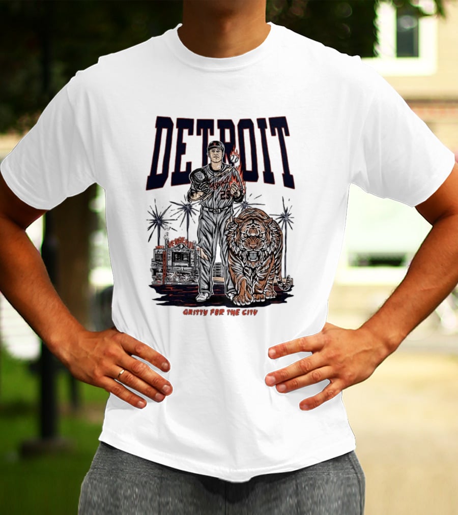Detroit Tigers Gritty For The City Vengeful Collection MLB T-Shirt