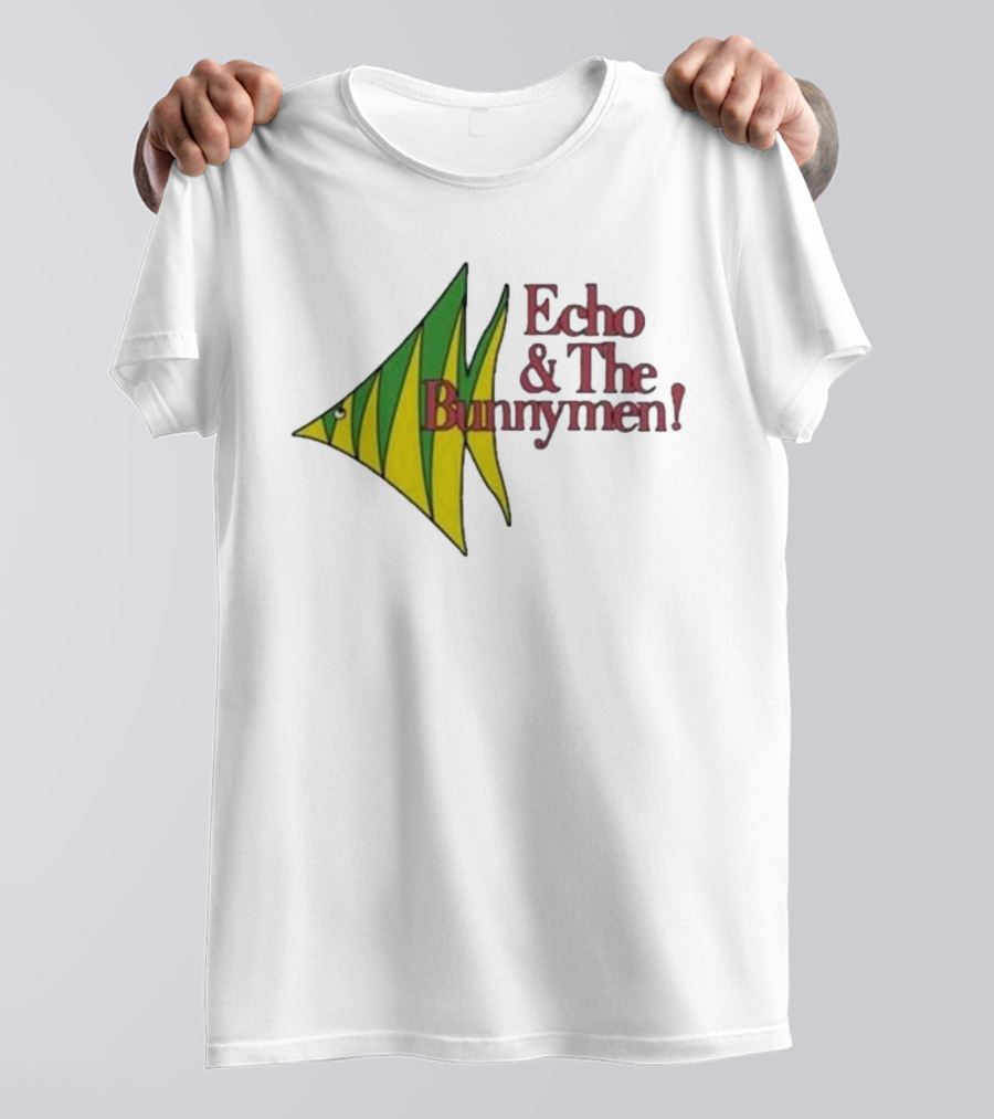 Echo And The Bunnymen Fish Graphic Bunnymen Store T-Shirt