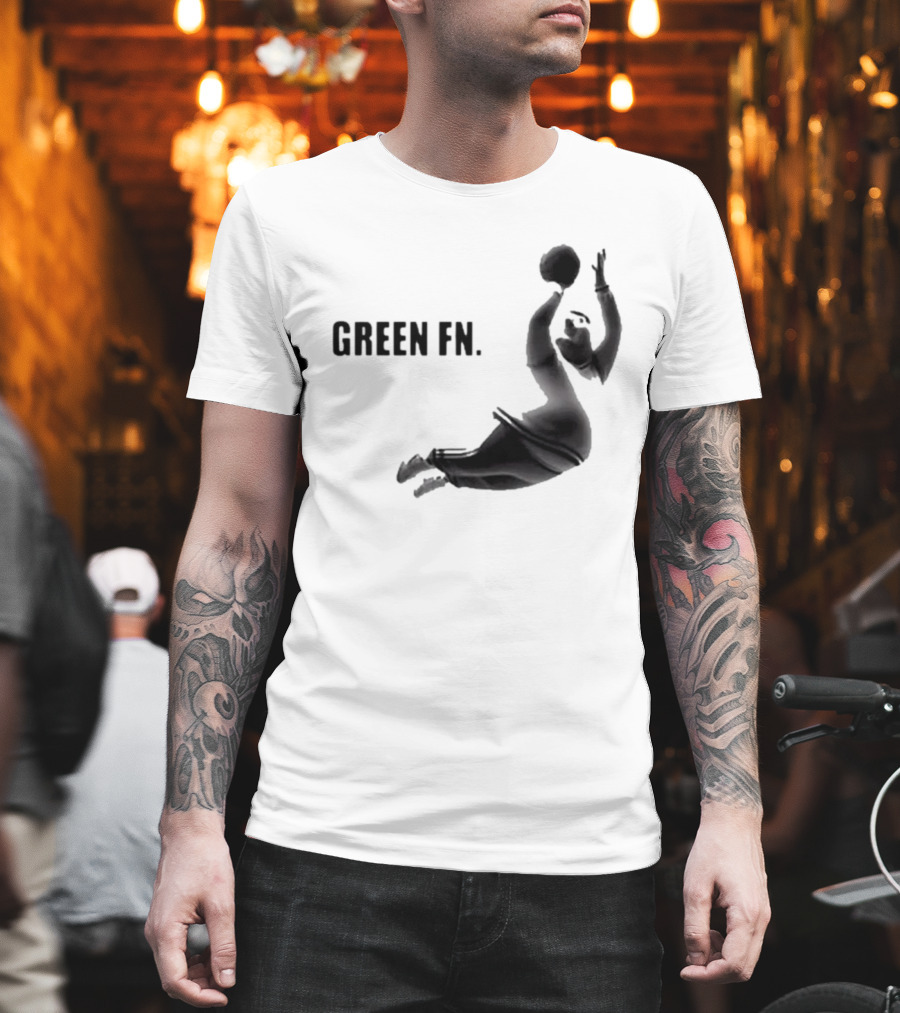 Green Fn Peter Griffin Basketball Dunking T-Shirt