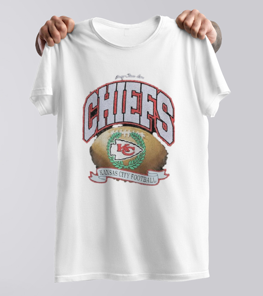 Kansas City Chiefs Strong Glitter Rocker Retro Football T-Shirt