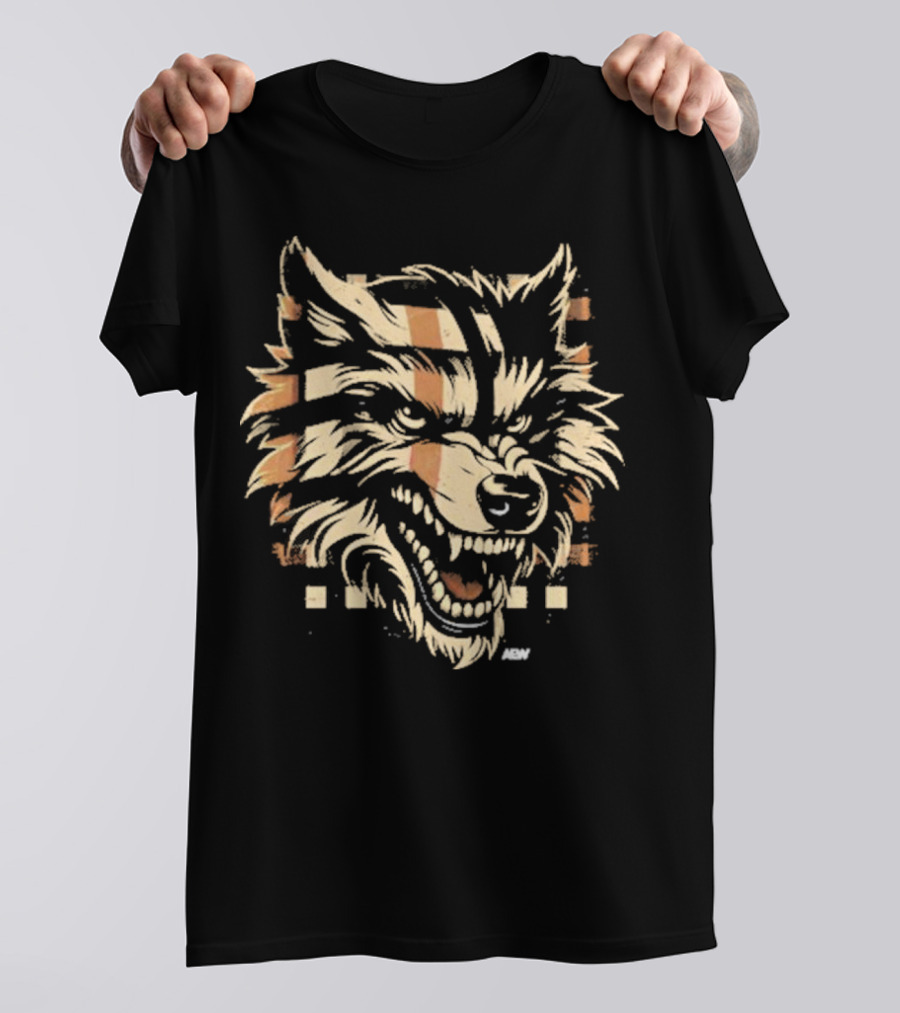 Mjf Lone Wolf NEU Wolf Head Vintage Checkered T-Shirt